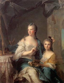 Jean Marc Nattier : Madame Marsollier and Her Daughter